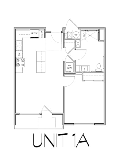 Floor Plan  1 Bedroom